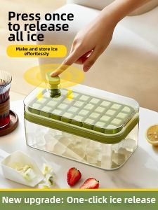 Press Easy Release Food Grade Silicone Ice Tray