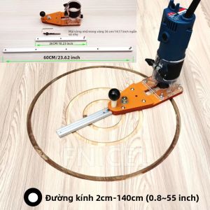 Khuôn Cắt Tròn 140cm Dùng Cho Máy Phay Gỗ Tạo Rãnh Máy Cắt Cầm Tay Điện Makita Dụng Cụ Kết Hợp Chế Tác Gỗ