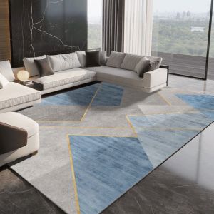 Deluxe Grey Carpet Living Room Decoration Home Bedroom Carpet Lounge Rug Entrance Door Mat Foot Area Rug Large Nordic Style