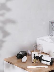 Hoomall Rak Gantung Kamar Mandi Organizer Storage Rack - 1P - Black