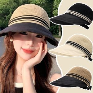 SunVeil【Local Stock】Large Brim Sunscreen Sun Cap Foldable Portable Ponytail Adjustable Head Fisherman Hat for Beach Trip Hiking Shopping