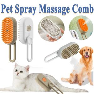 3 in 1 Steam Brush Pet Massage Comb Multifunctional Dog Brush Pet Grooming Hair Removal Comb