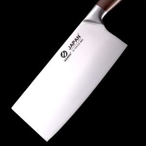 Elite Kitchen - Premium Japan Stainless Steel Kitchen Cleaver Knife Wooden Handle Chef Knife Slicing Knife Chopping Bone Pisau Dapur Jepun Handle Kayu Solid Wood Handle Knife Cleaver