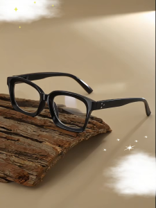 Cermin Mata Baca HD Anti Blue Light Square Frame Ringan Selesa Dipakai Retro Reading Glasses Uniseks untuk Rabun Dekat