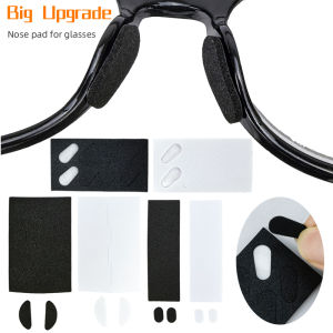 EVA Foam Glasses Nose Pads - 24 Pairs Non-Slip Hypoallergenic Ultra Soft & Light Black & White Anti-Drop Blocks