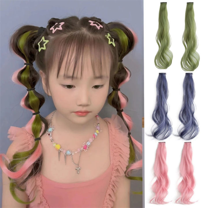 hair clip in extensions kids