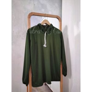 Kaos Basahan Sawah Tani | Kaos Basahan Kerja Polos | Kaos Proyek kuli Lengan Panjang Kuplok Topi