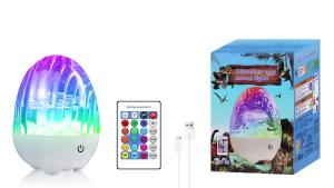 Smart Dinosaur Egg Aurora Night Light with Remote Control 4 Modes &13 Effects USB Rechargeable Portable Mood Lamp  for Bedroom