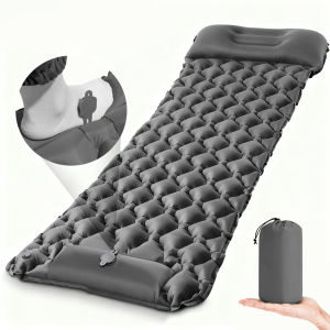 Tấm Nệm Ngủ Cắm Trại Bơm Hơi Siêu Nhẹ Tích Hợp Bơm Nệm Nhỏ Gọn Di Động Kèm Gối Cho Hoạt Động Ngoài Trời Du Lịch Đi Bộ Đường Dài