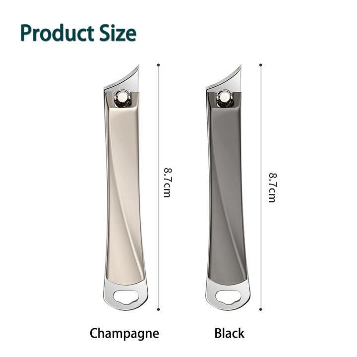 Slanted Edge Nail Clippers, Stainless Steel Fingernail and Toenail