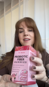 Totaria Sugar Free Probiotic Fiber Gummies - 9-in-1 Apple Flavored Gut Health & Digestion Supplement w/ Psyllium Husk Inulin & ACV for Adults