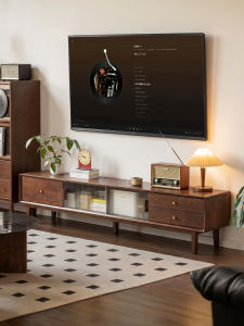 ZHUOHE | Solid Wood Vintage Storage TV Cabinet