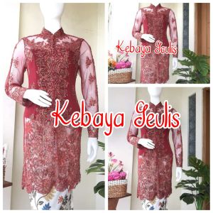atasan kebaya akad nikah pengantin+longtorso