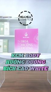 Kem Body Trắng Da Bích Cao White Hoa Hướng Dương 300g - Mỹ Phẩm Bích Cao Chính Hãng Giá Sỉ