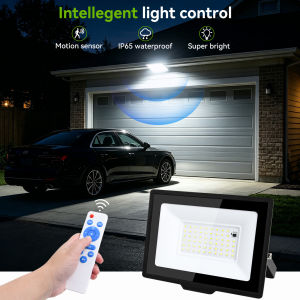 PIR Floodlight Outdoor Motion Sensor Adjustable Light AC220V 50W IP66 Waterproof Spotlight Street Lamp For Garden Backyard