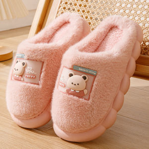 Dép Bông Lông Cừu Dày Mùa Đông 2025 Dép Đi Trong Nhà Đế Dày Cho Nam Và Nữ Dép Đôi Mùa Thu Đông Dép Cotton Thoải Mái Cho Mọi Lứa Tuổi