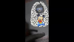 Disney | Baby Bibs Feeding Silicone Nipples Newborn Pacifier Chains Baby Play Bibs Infant Aprons Burping Cloths for Boys and Girls Child