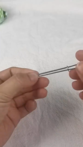 BECORATE 1 Pc Stainless Steel Garment Clips Elastic Band Tape Punch Cross Stitch Threader Wear Elastic Clamp