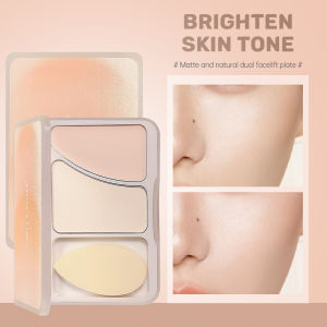 Menyembunyikan Sorotan dengan Krim Matte Cream Mencerahkan Sorotan Dua Nada Alami -💖Catherine