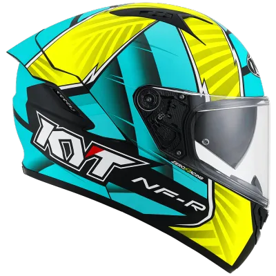 KYT NF-R Xavi Fores 21 Original Matt Yellow Green Helmet