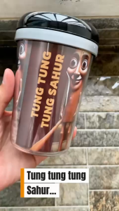 Botol Minum Tumbler Gelas Tung Sahur Karakter Kartun Film Anak Viral Bekal Sekolah Souvenir Ulang Tahun Acara