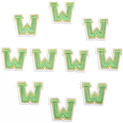 10Pcs/Set 3cm Alphabet English Letter Embroidered Patches Fabric Applique Sewing On for DIY Crafts Name Sticker Sewing Supplies