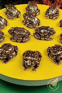Decor Mini Tượng Cóc Vàng Phong Thủy Hút Tài Lộc Tượng Đồng Nhỏ Trang Trí Bằng Đồng Thau - Đồ Đồng Thuận Tâm