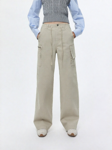 ONLY | Summer Casual Trendy Workwear Low Waist Drawstring Loose Wide Leg Pants