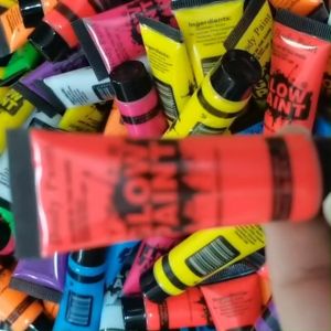UV Fluorescent Pigment Safe Face Body Paint Tubes Washable Painting Party Event Halloween Art