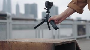 PGYTECH Tripods Tri-Folding Stand CapLock Sports Camera Mount Photography CapLock for GoPro/Insta360/DJI /Smartphone etc. Tripod Shooting Mobile Phone Holder