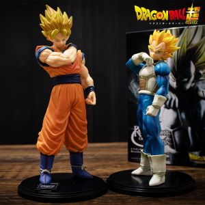 Bandai | Dragon Ball 22cm Son Goku Vegeta Figure Super Saiyan Figure Anime Collectible Figurines for Kids DBZ Action Figure Model