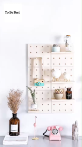 To Be Best แผ่นวางของติดผนัง ใช้กาวสองหน้าในการติดผนัง แทนการเจาะผนัง ใช้วางของใช้ ตกแต่งผนังได้