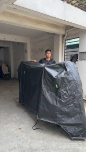 3-Layer Motorcycle Cover with topbox : All-Season Outdoor Protection with Lock Holes Waterproof Dustproof and UV