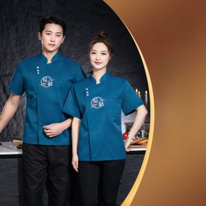 สไตล์ญี่ปุ่นชุดเชฟปรับแต่งเจ็ดไตรมาส Workwear ชุดสําหรับร้านอาหารซูชิและบาร์บีคิว House < Ne1>