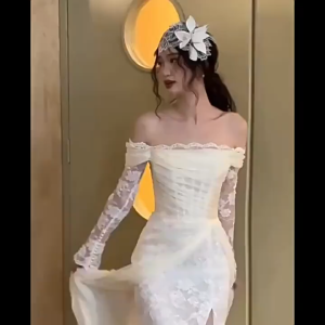 Aksesoris Pernikahan : Topi Kerudung Pengantin Vintage Mewah French Style - Renda Jaring Sutra & Bunga untuk Dekorasi Rambut