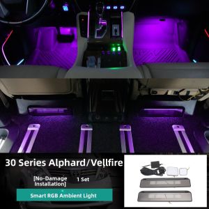 HONGSHENGBAILI | Multicolor LED Interior Foot Lights For Toyota Alphard 30 Series