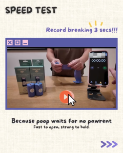 Pawhaus Biodegrable Eco-friendly Dog Poop Bag (1roll-15pcs) | Pet Poop Bag Baby Diaper Poop bag Scented Thick Strong