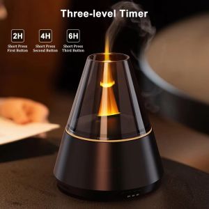 Frame Air Humidifier USB Mini Aroma Essential Oil Diffuser Home Mute Automatic Mist Maker Fragrance Diffuser with Colorful Night Light