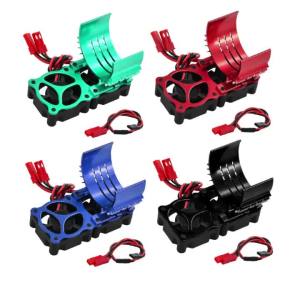 New RC Motor Heat Sink and Efficient Cooling Fan for 540 550 3650 3660 3670 3674 Traxxas ARRMA RC Crawler Upgrade Parts