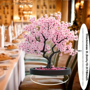 1PCS Bohemian Style Cherry Blossom Tree Decoration Figurine Pink Cherry Blossom Desktop Decoration Perfect Valentines Day Gift