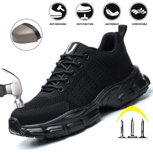 Work Sneakers Steel Toe Shoes Womens Safety Shoes Stab-Proof Work Shoes Boots Fashion indestructible footwear safety
