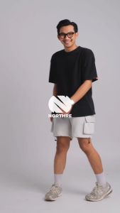 Northre Croco Cargo Pants Grey Misty NTbasic