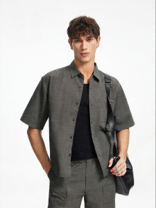 SEASON HIGH | Comfortable Stylish Mens Short Sleeve Shirt with One Patch Pocket