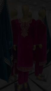 [PRE-ORDER] Ready Made Heavy Viscose Velvet With Heavy Embroidery Sequence Work Suit (10-15days delivery)