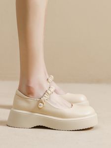 Love Tao Love French Maiden Style Womens Sandals with White Slope Heel and Thick Bottom for Summer 2024 New Arrival Wedding Shoes with Microfiber Leather Lining