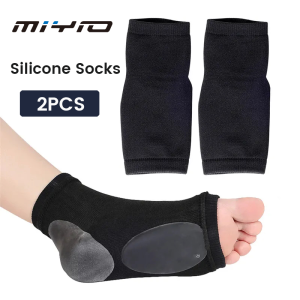 MIYIO 2PCS Silicone Arch Support Sleeve Orthotic Plantar Fasciitis Cushion Pad Heel Spurs Flat Feet Orthopedic Pad Correction Foot Care Tool