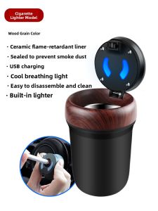 FLAME LIGHT | Multi-functional Creative Automatic Smoking Car Ashtray with Lid