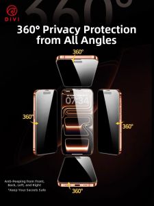 Divi | 360 Degree Privacy Anti-spy Tempered Glass Full Cover