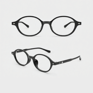 HELEN KELLER | Stylish Retro Oval Eyeglasses Acetate Frame