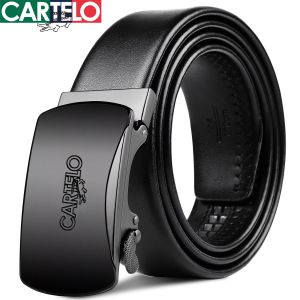 CARTELO | Shiny Full Grain Leather Automatic Buckle Belt